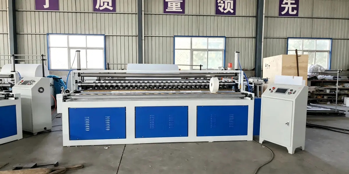 Jumbo Paper Roll Slitting And Rewinding Machine